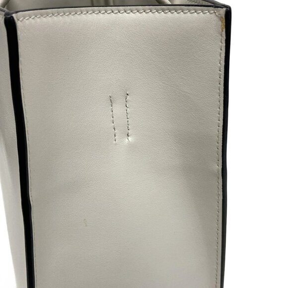 Auth PRADA - 1BG382 White Soft Calf Leather Tote Bag - Picture 12 of 16
